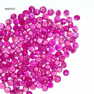 ทับทิมโมซัมบิกเกรด 3A คุณภาพพรีเมียม รูปทรงกลม ขนาด 3 มม. ผ่านการอบความร้อน 24 กะรัต (ล็อต) พลอยหลวมสำหรับใช้ในงานออกแบบเครื่องประดับ ขายดีที่สุด - Product Image 2