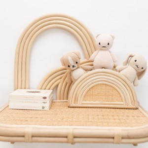 Adorables organizadores de escritorio de ratán, estuches de lápices arcoíris para niños y niñas, estuche para bolígrafos a precio económico. - Product Image 5