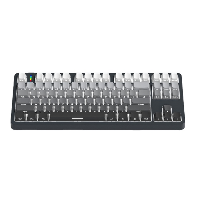 For 75% Wired Mechanical Gaming Keyboard Black Silent Switch RGB Backlit 87 Keys Compact TKL Programmable USB Windows