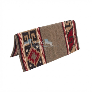 Manta de sillín de caballo occidental de lana de Nueva Zelanda duradera y cómoda de tamaño personalizado para Rancho y espectáculo para montar a caballo al por mayor - Product Image 1