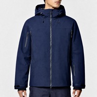 Veste de ski imperméable, coupe-vent et respirante pour homme, avec capuche, coque rigide, épaisse, pour l'hiver, vêtements d'extérieur avec logo sur le devant