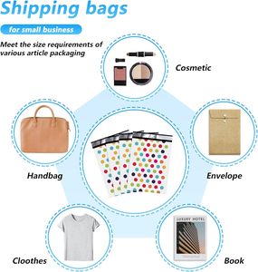 Bolsas de Envío Impermeables y Resistentes a Desgarros para Ropa, Lindas Bolsas de Correo con Autosellado, Bolsas de Embalaje con Estampado de Lunares - Product Image 6