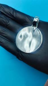 Pendentif Moissanite Luxe Haute Brillance en Argent Sterling, Bijou Hip Hop Tendance Unisexe pour Toutes Occasions - Product Image 4