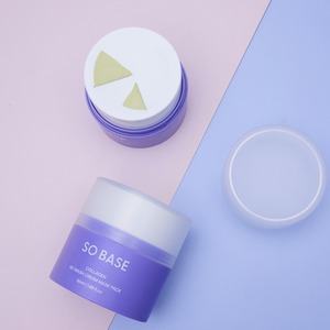 [ECOSMEC] SO BASE Masque Crème au Collagène Hydratant Sans Rinçage en Pot Fraîcheur Longue Durée pour Peaux Sensibles - Product Image 3