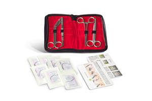 Suture <b>Practice</b> Kit Training With Silicone Suture <b>Pad</b> With Wounds Red Surgical Kit for Medical Students By Blush Surgical - Product Image 3