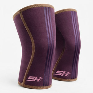 Genouillères de compression en néoprène avec design à poignets élastiques, antidérapantes, souples, pour une mobilité rapide, unisexe - Product Image 1
