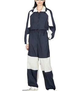 Chaqueta corta de nailon 100% con cremallera ligera de calidad superior, chándales cortavientos deportivos y deportivos informales personalizados para mujer - Product Image 1