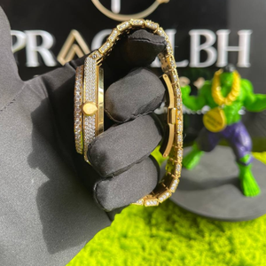 Reloj de Diamantes Moissanite Totalmente Cubierto de Piedras, Regalo de Cumpleaños de Lujo para Hombre, Estilo Hip Hop VVS - Product Image 6