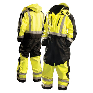 Combinaison de travail antistatique ignifuge en polyester, très réfléchissante, pour l'agriculture et la construction – Offre spéciale - Product Image 5