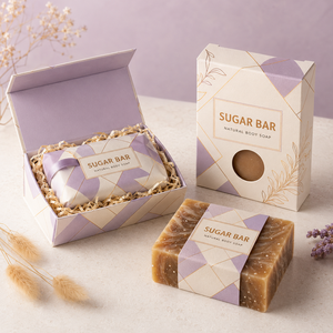 Sugar Bath <b>Soap</b> Premium Natural Body Care Bar Gentle Cleansing Creamy Lather Smooth Texture Comfortable Bathing Experience - Product Image 4