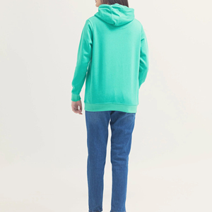 เสื้อสเวตเตอร์มีฮู้ดสีเขียวสำหรับผู้หญิง ผ้าฝ้าย พิมพ์ลายตัวอักษร สวมใส่สบาย ทรงโอเวอร์ไซส์ สตรีทแวร์ สำหรับฤดูใบไม้ร่วงและฤดูหนาว - Product Image 5