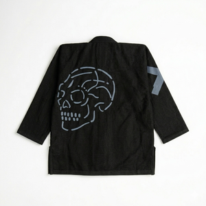 Kimono de Jiu Jitsu Negro, 100% Algodón, Corte Regular para Adultos, Duradero, Uniforme de Artes Marciales para Hombre, Logotipo en la Manga Izquierda - Product Image 2
