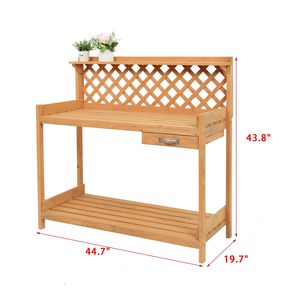 Banco da Lavoro da Giardino YJ con Cassetto, Set Funzionale per Giardinaggio - Product Image 6