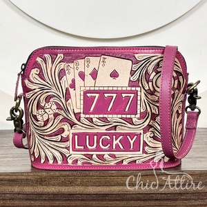 2026 Handcrafted <b>Tooled</b> Genuine <b>Leather</b> Crossbody Handbags Vintage Style Large Capacity Cash Holder Floral Pattern Shoulder Bags - Product Image 1