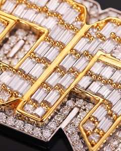 Iced Jewelry Trendy Moissanite Letter Pendant Round Brilliant Cut 925 <b>Silver</b> Diamond Custom <b>Cuban</b> Link <b>Chain</b> for Certified - Product Image 2