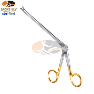 JACKBILLY Rongeur Manual de Acero Inoxidable de Alta Calidad para Discos Intervertebrales, 10 Pulgadas, Ángulo de 45 Grados, Eje de Mordida de 2 x 10 mm - Product Image 1