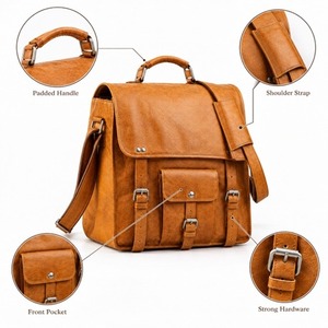 Vintage Handmade Full Grain Leather Messenger <b>Bag</b> Crossbody Shoulder <b>Laptop</b> Satchel Office Work Travel Unisex Business Gift <b>Bags</b> - Product Image 2