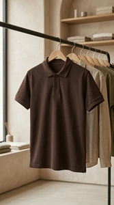 T-shirt personnalisé pour homme en maille unie respirante à manches courtes, toucher doux, style décontracté streetwear, pour usage quotidien, en coton - Product Image 5