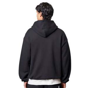 Sudadera con Capucha y Cierre para Hombre, Modelo Laundered Classics, Cómoda y Elegante, en Color Negro Lavado, Calidad Premium - Product Image 5