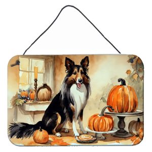 New Collie Fall Kitchen Wall Hanging Prints Multicolor Aluminum <b>Metal</b> Sign for Door Bar Bathroom <b>Plaque</b> Home Decor 8HX12W - Product Image 1