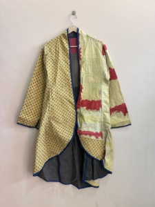 Chaqueta Larga Estilo Boho Kantha Vintage Hecha a Mano, Tradicional, para Todos, Unisex, Talla Única - Product Image 6