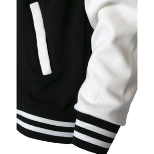 Veste universitaire en cuir véritable et laine pour homme, personnalisée, avec broderies, logos, patchs et étiquettes colorés. - Product Image 5