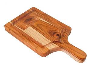 Planche à découper en bois d'acacia écologique de qualité supérieure, robuste, de qualité restaurant, pour fruits, légumes et aliments - Product Image 5