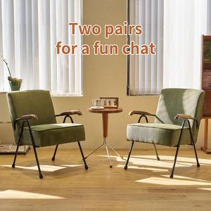 Sillón Moderno con Respaldo Alto, Tapizado en Tela con Patrón Colorido, Sillón Acolchado Suave para Sala de Estar con Patas de Metal - Product Image 6
