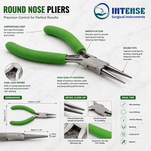 Professional Round Nose Jewelry <b>Pliers</b> <b>Set</b> Stainless Steel Beading Wire Wrapping Tool OEM Custom Logo - Product Image 4
