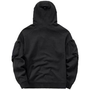 Sweat à capuche léger et écologique en polaire pour homme, collection automne/hiver, avec double capuche, masque ninja, cagoule brodée, vêtements d'extérieur - Product Image 3