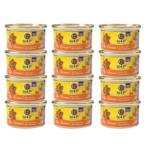 מזון חתולים משומר רב-טעים N4p עשיר בחלבון, פורמולה קלה לליקוק וקל לעיכול, מזון רטוב חדש ורב מכר, ארוחה עיקרית מלאה. - Product Image 4