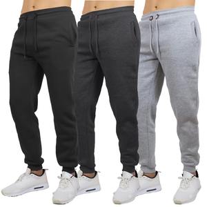 Pantalones Deportivos de Felpa de Algodón Grueso Personalizados al por Mayor, Pantalones Jogger de Pierna Recta para Hombre con Cintura Elástica - Product Image 1