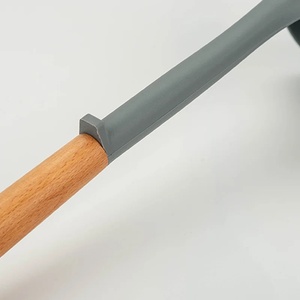 Jaya Mata JM489 Heat Resistant Silicone Soup Ladle Non Scratch Cooking <b>Utensil</b> with Comfortable Natural <b>Wooden</b> Handle - Product Image 4