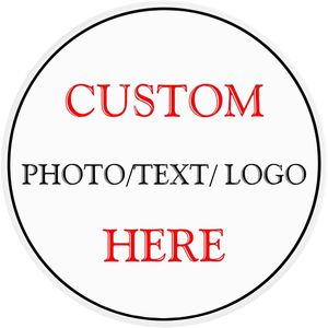 Insegna Decorativa in Metallo Personalizzata con Logo e Testo - Design Rotondo - Product Image 1