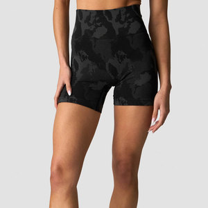 Shorts de Compresión con Sublimación de Camuflaje, para Gimnasio, Deporte, Levanta Glúteos, Sin Costuras, para Mujer, Spandex, Alta Elasticidad, Ajustados - Product Image 1