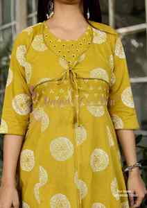 Conjunto de Kurta de Algodón para Mujer, Suministro al por Mayor, Ropa Tradicional al Mejor Precio al por Mayor - Product Image 5