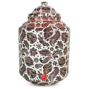 Dispensador de Agua de Cobre con Diseño de Superficie Elegante para Decoración del Hogar y Almacenamiento de Agua - Product Image 1