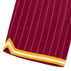 Shorts de basket-ball en mesh sublimé jaune bordeaux pour hommes, vêtements de sport en polyester, uniforme d'équipe, entraînement, compétition - Product Image 5