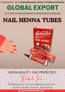 Fournisseur indien de tubes de henné Golecha pour ongles, colorant à ongles à base de plantes, multicolores, pour tatouage corporel temporaire et décoration d'ongles de mariée - Product Image 5