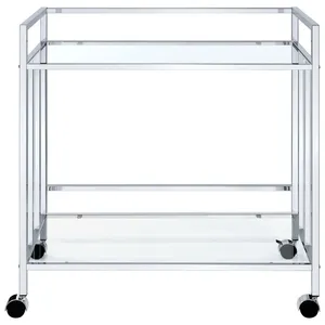Modern Handmade Metal Rolling Kitchen <b>Storage</b> <b>Cart</b> with Spacious Organizer Shelves Heavy Duty Steel Construction PremiumModern - Product Image 6