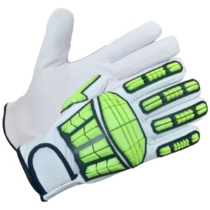 Gants de mécanicien avec logo personnalisé en caoutchouc et doublure en coton, gants de mécanicien en cuir - Product Image 1