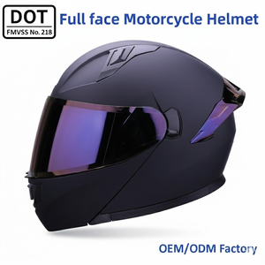 Cascos de Moto Modulares Abatibles Cómodos, al por Mayor, Certificados DOT, con Soporte OEM y Precio de Fábrica en Material ABS - Product Image 1