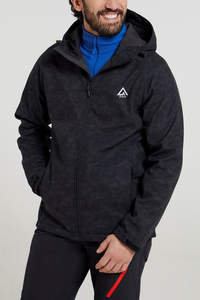 Veste à capuche noire personnalisée PURE avec impression par sublimation, veste en jean imprimée pour homme avec poche, 100% coton, meilleur produit par AKO - Product Image 3