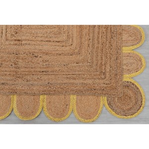High End Natural Jute Rectangle Area Rug Braided Farmhouse Style Flat Pile Eco Friendly Spot Clean Living Room Decor - Product Image 4