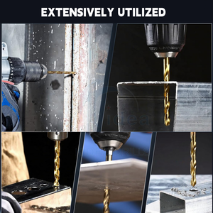 Brocas helicoidales de titanio a prueba de herrumbre serie industrial M35 de <span class=keywords><strong>KIDEA</strong></span>, ideales para perforación de acero inoxidable y aleación - Product Image 5