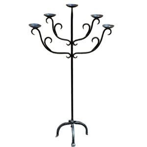 Home Decorative Iron <b>Candelabra</b> <b>Black</b> Finish for Wedding Christmas & Living Room Interior Decor Eco-Friendly Handmade - Product Image 1