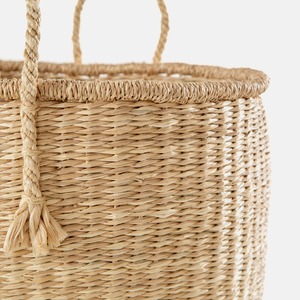 Panier rond en jonc de mer naturel, fait main, panier de rangement, vente en gros, écologique, fabriqué au Vietnam - Product Image 6