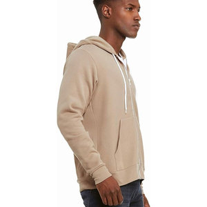 Sweat à capuche zippé Bella Canvas 3739 Style, en coton peigné vierge de qualité supérieure, molleton doux éponge, promotionnel, personnalisable, pour homme, hiver - Product Image 2