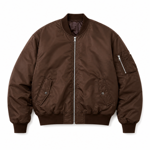 Private Label Men's Nylon Bomber <b>Jacket</b> Lightweight Windproof Outerwear for Streetwear and Daily Fashion - Product Image 3