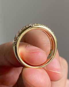 แหวนเพชรทรงกลมเพาะเลี้ยงในห้องปฏิบัติการระดับพรีเมียม ดีไซน์แบบ Eternity Band สำหรับทุกเพศ ทองคำแท้ 14K เครื่องประดับแต่งงานทันสมัยสำหรับแฟนสาว - Product Image 3